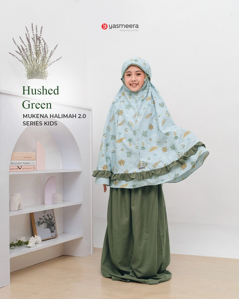 Product image MUKENA HALIMAH 2 S - Balita HUSHED GREEN
